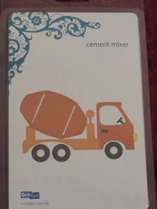 NEW Quickutz 4x4" Metal Die CEMENT MIXER REV-0111-s TRUCK - Picture 1 of 1