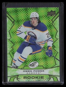 2022-23 Upper Deck Ice #122 Owen Power Green - Picture 1 of 2