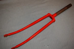 Vintage 1'' inch road rigid steel fork 28'' 700C threaded 195 mm vintage NOS - Picture 1 of 12