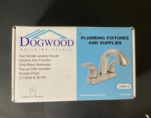 Dogwood Two Handle Lavatory Faucet Washer Finish Brushed Nickel Model LF 26112 - Picture 1 of 8