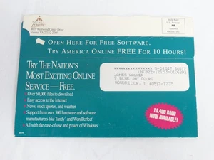 AOL America Online Windows Early Version 1.1 ? Sealed Mailer 3.5” Floppy Disk - Picture 1 of 5