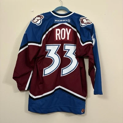 Camiseta deportiva de hockey Koho Colorado Avalanche ROY #33 NHL adulto M Borgoña Canadá cosida Foto 1 de 4