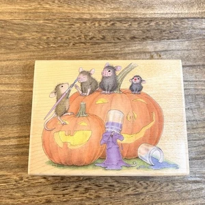 Stampabilities House Mouse Pumpkins, Ghost & Mice Oh My! HMOR1087 New Unused - Picture 1 of 4