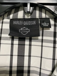 Harley Davidson Hemd. Schwarz-weiß Größe L - Bild 1 von 6