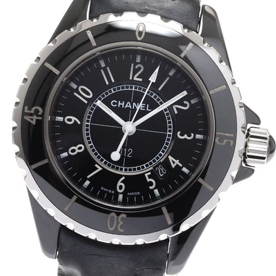 CHANEL J12 H0680 Black Ceramic 33MM Date black Dial Quartz Ladies Watch_892392 - Image 1 of 4
