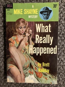 What Really Happened by Brett Halliday / Dell 1960 / Pulp paperback - Picture 1 of 4