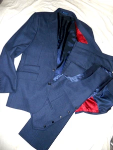 New & Lingwood Quality Rich Tweed fabric pLapel 3piece Suit Sz UK40L"EUR 50L"W34 - Picture 1 of 19