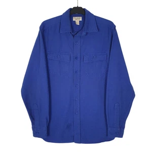 L.L.BEAN Blau Hemd Dick Sämisch Langarm Baumwolle Herren S - Bild 1 von 4