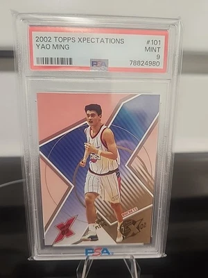2002 Topps Xpectations Yao Ming PSA MT. 9 #101-Rockets - Image 1 of 4