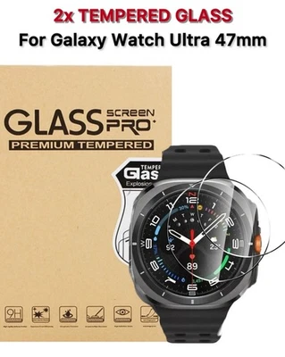 SMART-LIFE2010 2 Pack Premium Screen Protector For Galaxy Watch Ultra 47mm Tempered Glass