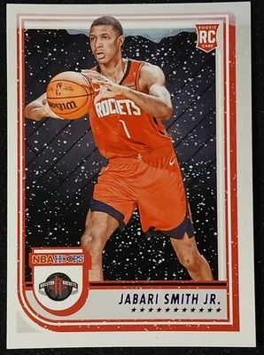 2022-23 Panini NBA Hoops Jabari Smith Jr. Rookie Rockets Purple Foil SP #233 - Image 1 of 2