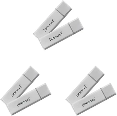Ultra Line, Chiavetta USB Da 2 X 32 GB, Prendrive USB 3.2 Gen 1 X 1, Argento (Co - Immagine 1 di 4