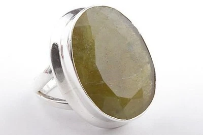 Aventurin Ring 925 Sterling Silber silver Gr 48 15,3mm Top! * - Bild 1 von 4