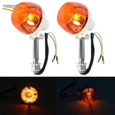 NEW For Honda CT70 CT90 XL100 CB350 CM400 CB450 750 Turn Signal Light 8mm 12V ×2 - Image 1 of 4