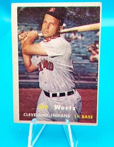 Tarjeta de béisbol 1957 Topps #78 Vic Wertz Cleveland Indians - F - Imagen 1 de 2