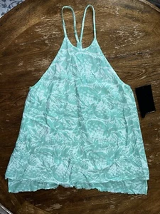Hurley - NWT - Madison Teal Pineapple Tank Top | Women’s Size XS - Picture 1 of 10