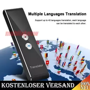 Voice Translator Mini Übersetzer 42 Sprache Sofortiger Echtzeit Sprachübersetzer - Bild 1 von 20