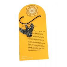 Sacred Essence Veda Garuda 34mm Pewter Charm Pendant Necklace