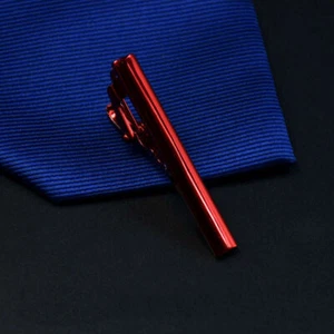 Men’s Colorful Tie Clip Wedding Party Business Necktie Metal Tie Clasp RS325 - Picture 1 of 12