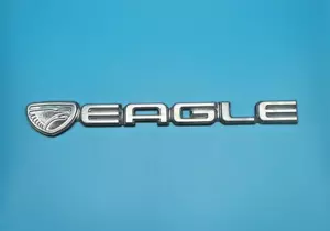 1993-1997 EAGLE VISION Rear Trunk Deck Lid Emblem Nameplate VTG OEM 04601300 - Picture 1 of 8