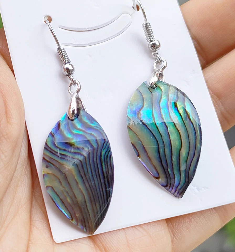 Natural Orgonite Ear Pendants Earrings Life Energy Talisman  - image 1 of 1