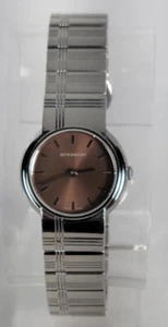 BURBERRY SWISS MADE 25mm Women's Stainless Steel Water Resistan 100M Brown Dial - Picture 1 of 19