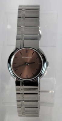 BURBERRY SWISS MADE 25mm Women's Stainless Steel Water Resistan 100M Brown Dial  - Image 1 of 4