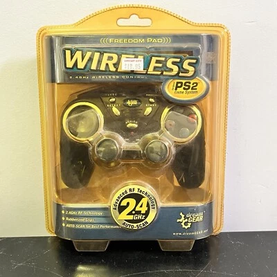 New Sealed DreamGear PS2 2.4GHz Wireless Controller & Receiver Freedom Pad - Image 1 of 4