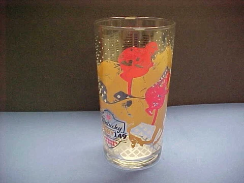 2023 Kentucky  Derby Official Glass.NEW.Secretariat's 50th Cover