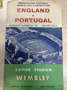 England v Portugal 25.10.1961 football programme - Picture 1 of 1