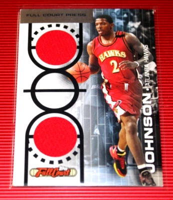 Tarjeta de la NBA Joe Johnson 2008 Topps *Full Port Press* Camiseta Usada en Juegos No. FCP3 Foto 1 de 2