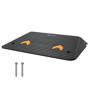 VEVOR Rubber Threshold Ramp Door Ramp 1"-4" Rise 33069 lbs Load Rubber Curb Ramp - Picture 1 of 74