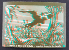 Vintage 1953 Tarzan The She Devil 3D Topps Card #38 (Minor Corner Wear)
