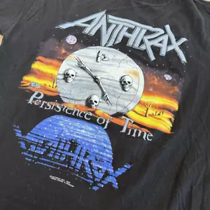 Camiseta Negra Banda Ántrax Algodón Talla Completa Unisex S-5XL JK520 - Imagen 1 de 3