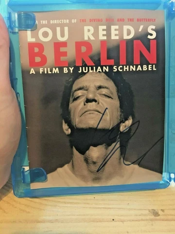 Lou Reed * HAND SIGNED AUTOGRAPH * on Berlin blu ray dvd insert IP inc dvd Cover