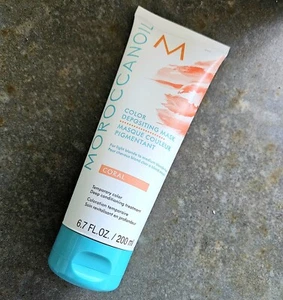 2 Tubes Moroccanoil Color Depositing Mask CORAL 6.7 Oz. NEW! MSRP $60 - Picture 1 of 2
