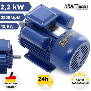 Elektromotor 220V Drehstrommotor 2,2 kW Kondensator Motor Elektro Asynchronmotor - Bild 1 von 10