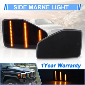 Switchback LED Fender Front Side Marker Indicator Lights For HUMMER H3 2006-2010 - Picture 1 of 11
