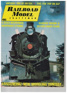 RAILROAD MODEL CRAFTSMAN MAGAZINE (OCTOBER 1971) VOL. 40 NO. 5 - Bild 1 von 3