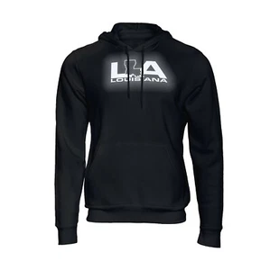 Sudadera con capucha suéter negro con logotipo reflectante de Louisiana LA - Imagen 1 de 3