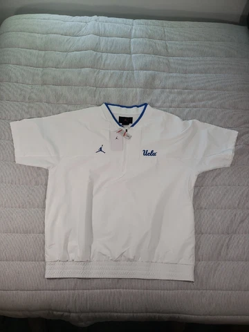 Jordan UCLA Bruins Mesh Lined 1/4 Zip Pullover White/Blue Men's XL DM9160-100 Cover