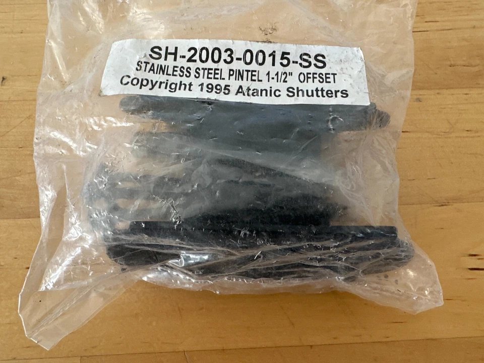 Atlantic Shutters SH-2003-0015-SS Acero Inoxidable Pintle 1-1/2" Par Desplazado Foto 1 de 1