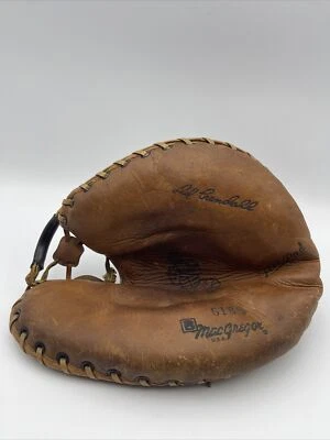 Baseball Glove G-185 macgregor U.S.A.  Catchers Mitt Del Crandall Flex-pad - Image 1 of 4