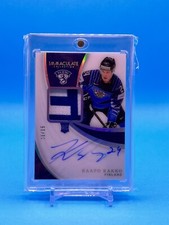 2019-20 PANINI IMMACULATE HOCKEY KAAPO KAKKO ROOKIE PATCH AUTO /15 #I-KF RC