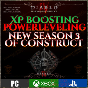 DIABLO 4 🚀 SEASON 3 OF CONSTRUCT 🚀 POWER LEVEL 1 - 90 🚀 SC HC PC PS XBOX D4