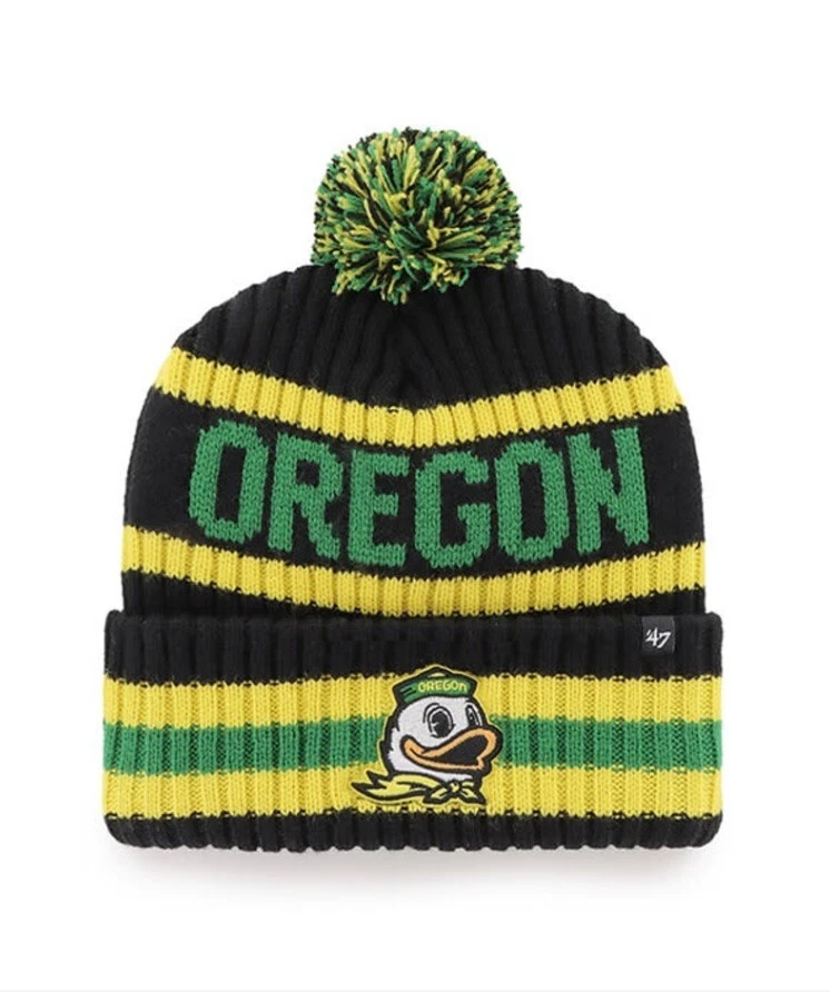 Oregon Ducks NCAA '47 Brand Winter Beanie Knit Ski Cap Hat - Image 1 of 2