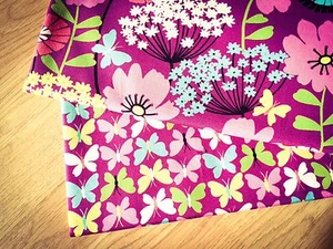 134. 135. VB Flutterby Butterfly 100% Cotton Fabric. Price per 1/2 metre - Picture 1 of 3