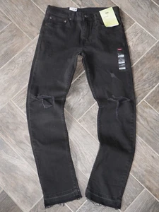 Pantalones de mezclilla negros para hombre LEVI'S 511 talla 31 X 32 con estirados en dificultades $70 nuevos con etiquetas - Imagen 1 de 3