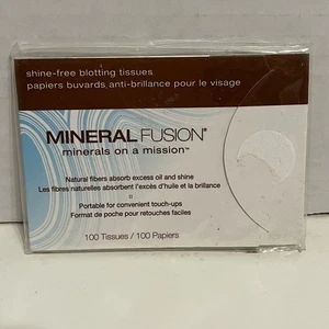 Mineral Fusion Shine-free Blotting Tissues ~ 100 Tissues In Packet - Picture 1 of 2