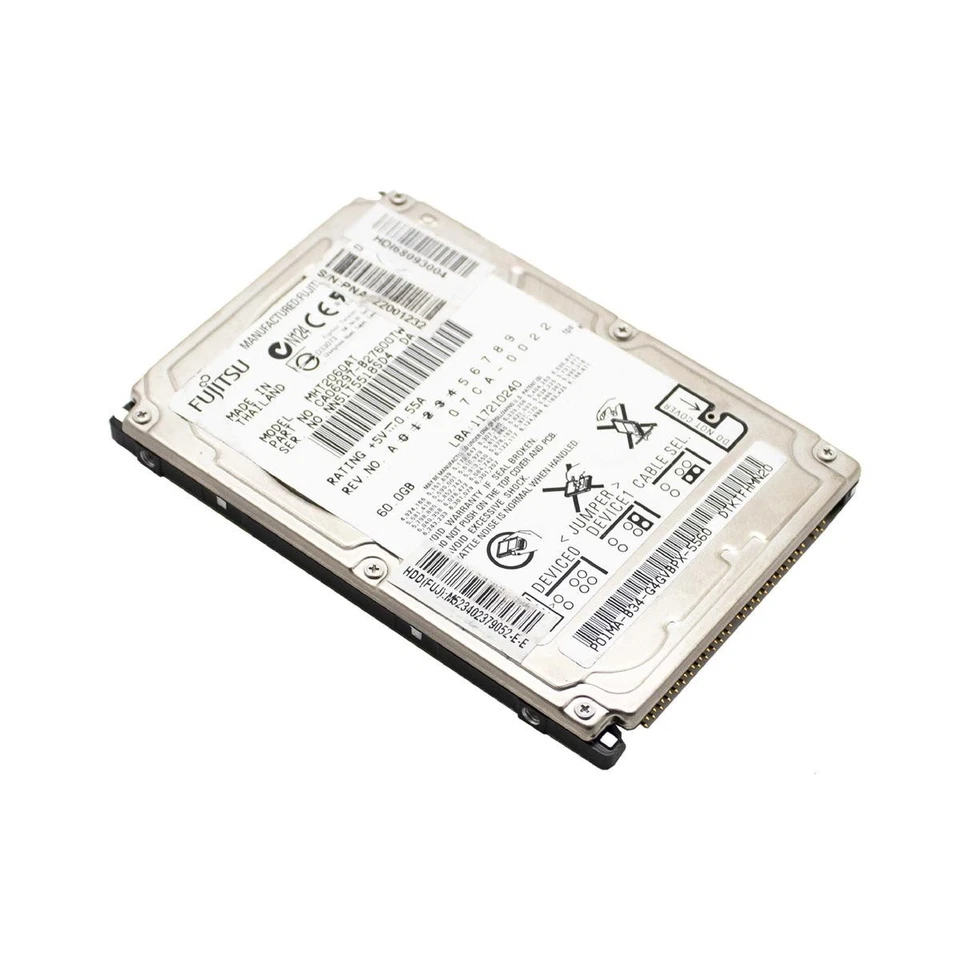 Hard Disk HDD Drive Ide Pata 2,5 " 60gb Computer Portable Eide No Recondition - Image 1 of 2